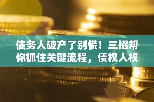 济南债务人破产了别慌！三招帮你抓住关键流程，债权人权益不再缩水