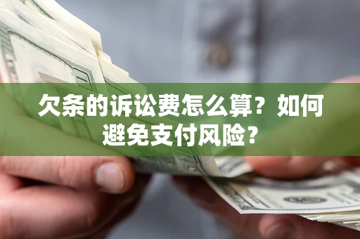 济南欠条的诉讼费怎么算？如何避免支付风险？